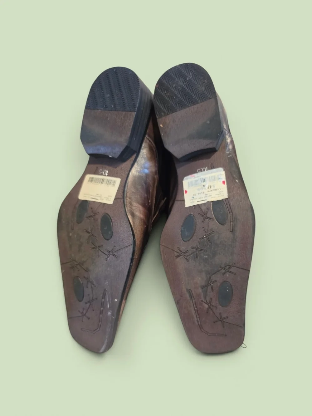 Men's Brown Slip-On Loafers with Decorative Panel